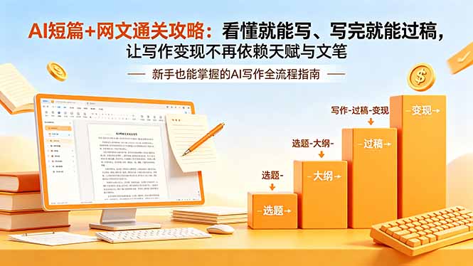 （19655期）AI短篇+网文通关攻略-更新：看懂就能写、写完就能过稿，让写作变现不再依赖天赋与文笔-我爱项目网