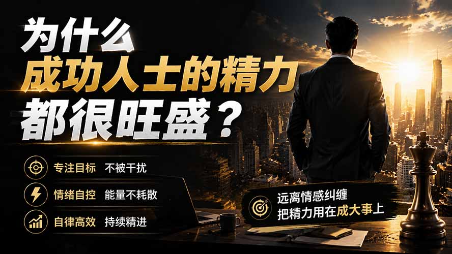 (19754期)付费文章:为什么成功人士的精力都很旺盛?-我爱项目网