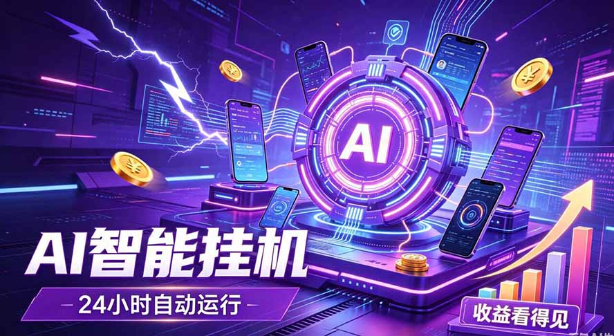 （19755期）AI智能广告挂机，躺赚新模式 设备托管运行，解放双手持续变现-我爱项目网