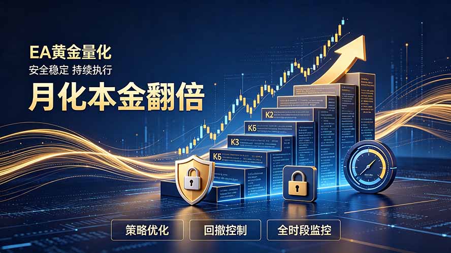 (19714期)全新EA量化打法,月化本金翻倍的全新策略,安全稳定持续输出-我爱项目网