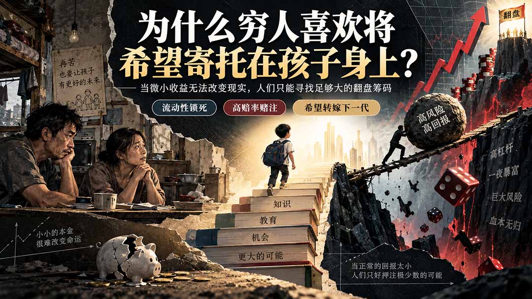 （20318期）社群精品文章：为什么穷人喜欢将希望寄托在孩子身上？-我爱项目网