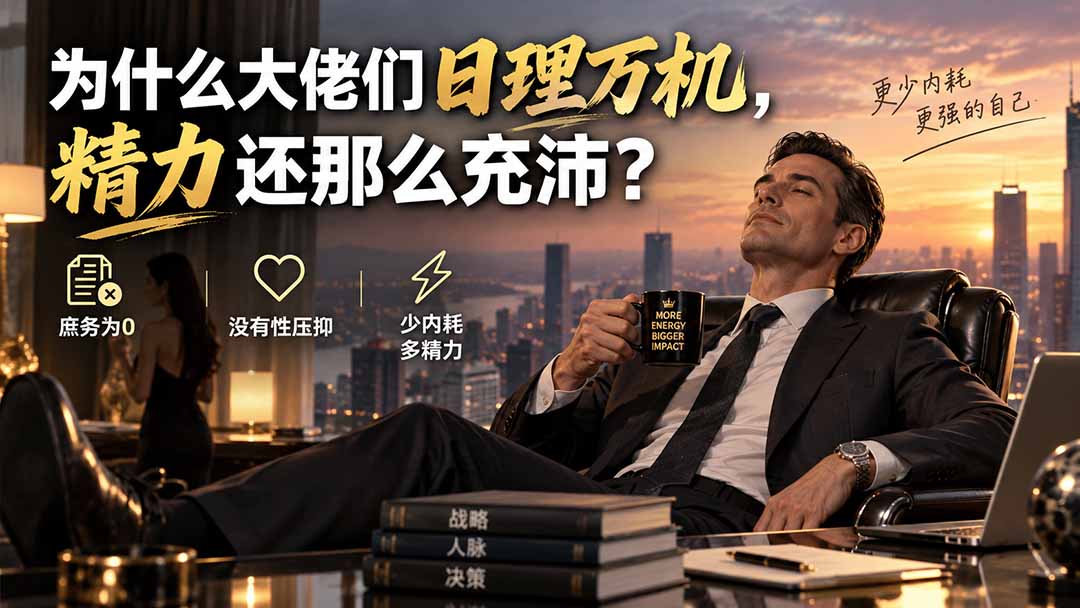 （20244期）付费文章：为什么大佬们日理万机，精力还那么充沛？-我爱项目网