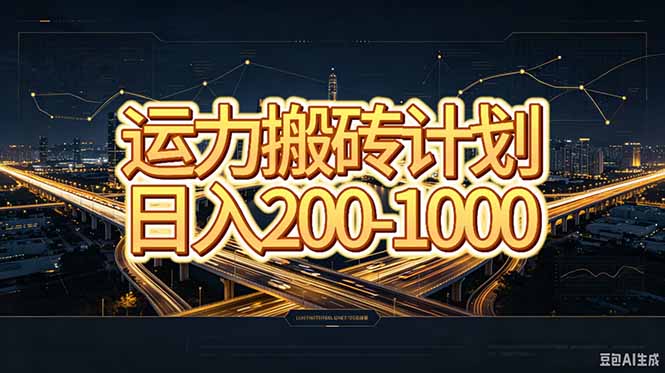 （20283期）运力搬砖，风口项目。当日收益稳定200-1000。 每天仅需一小时，新人轻松上手。-我爱项目网