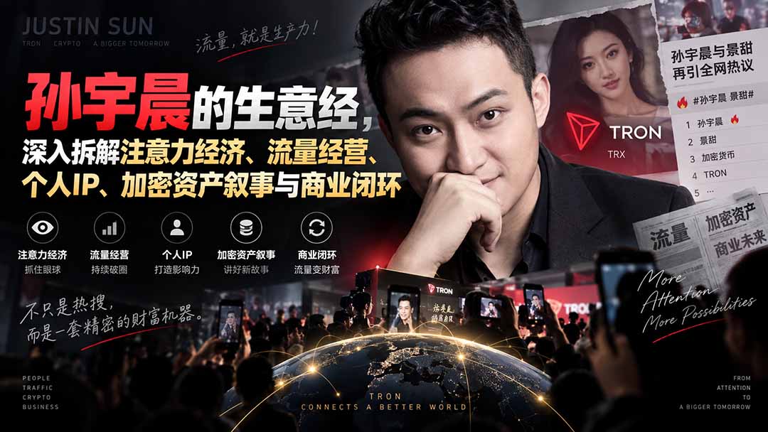 （20290期）某星球精华文章——孙宇晨的生意经，深入拆解注意力经济、流量经营、个人IP、加密资产叙事与商业闭环-我爱项目网