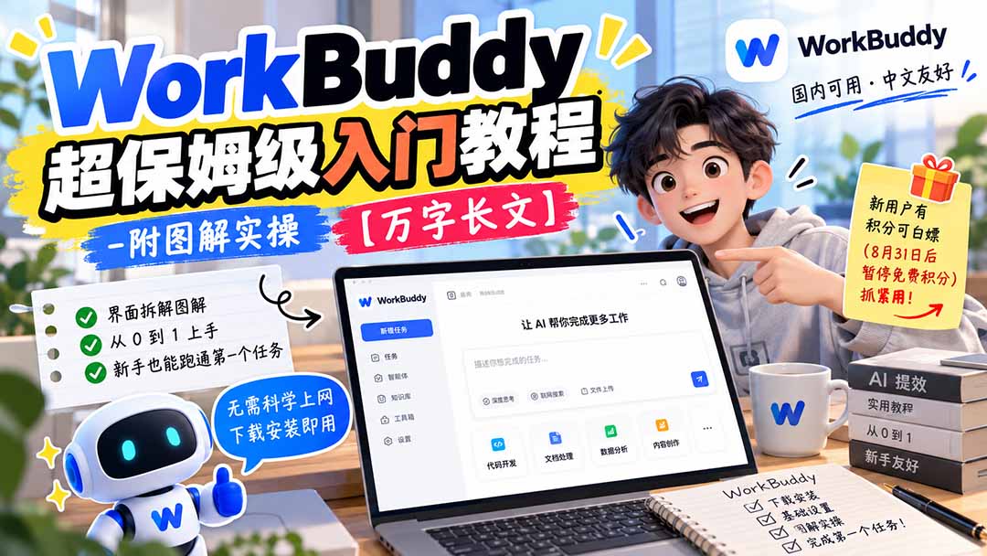 （20882期）WorkBuddy 超保姆级入门教程-附图解实操 【万字长文】-我爱项目网