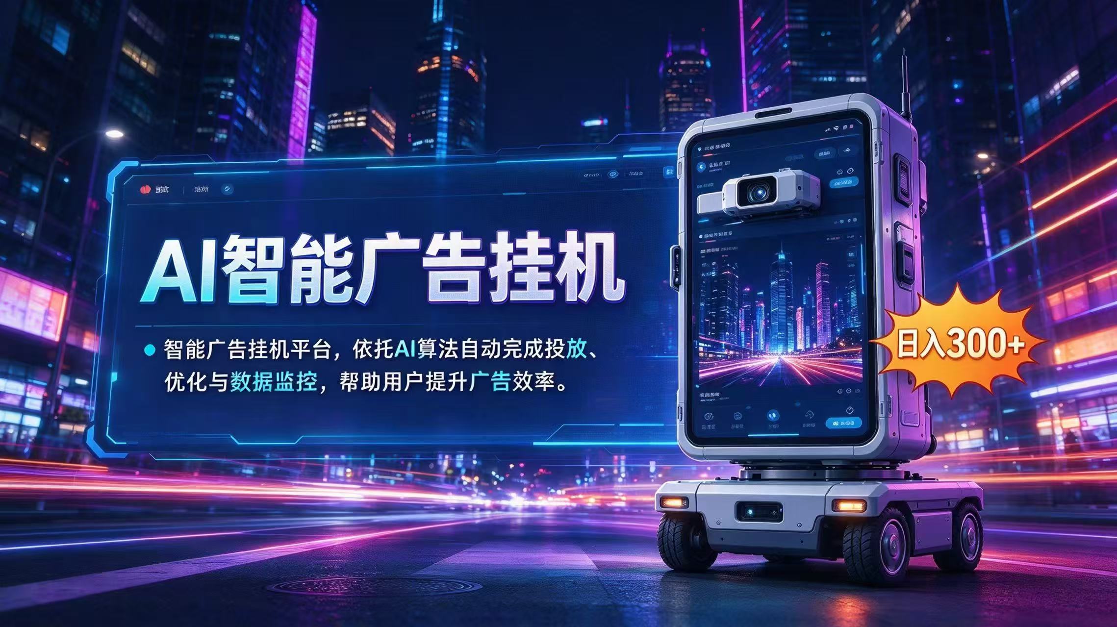 (20936期)AI 智能广告挂机|AI 自动运行,轻松托管广告任务-我爱项目网